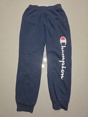 Champion Kids Navy Blue Logo Sweatpants
